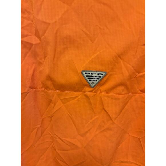 Columbia PFG Omni-Shade Long Sleeve Button Down Tops (Set of Two) Orange Blue - Picture 7 of 13
